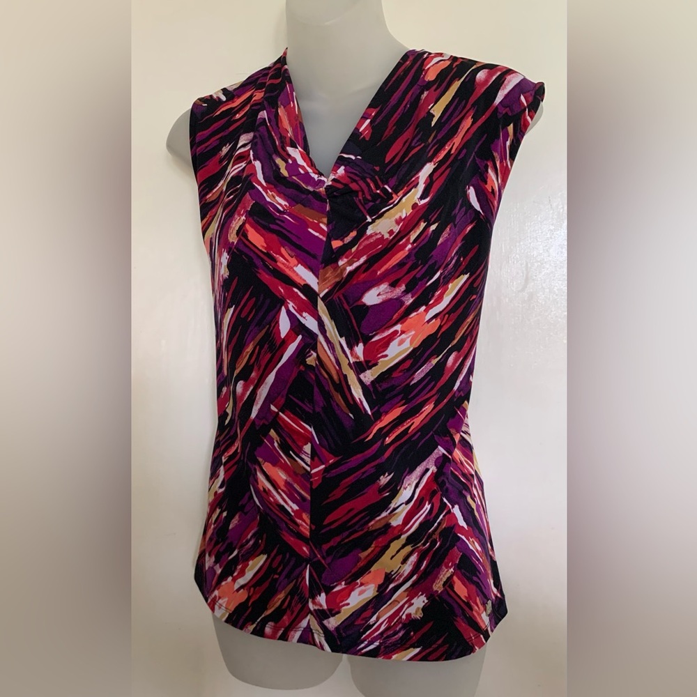 EUC Anne Klein Colorful Top Size XL